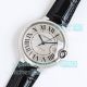 TW Factory Cartier Ballon Bleu Swiss 2824 Silver Face Leather Strap Copy Watch (2)_th.jpg